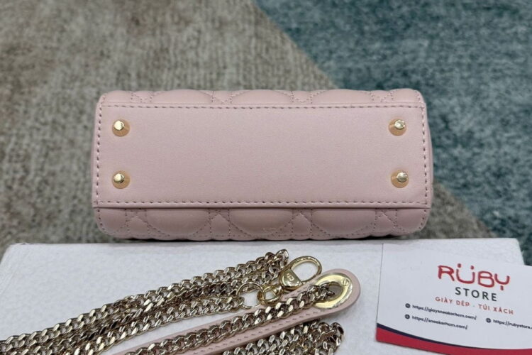 Túi Mini Lady Dior Bag Blush Pink Lambskin GHW Hồng Nhạt