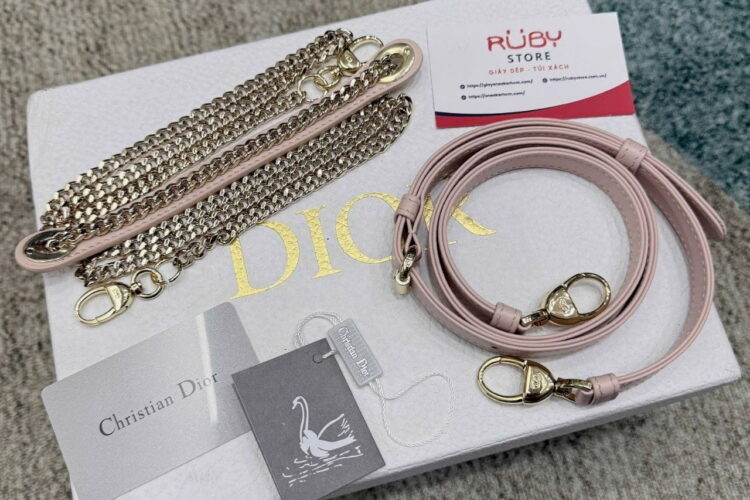 Túi Mini Lady Dior Bag Blush Pink Lambskin GHW Hồng Nhạt