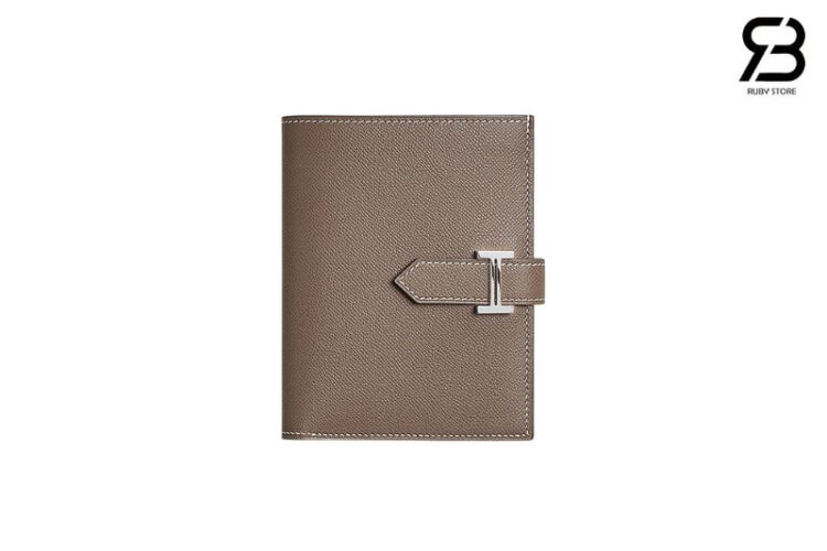 Etoupe Madame Calfskin PHW Xám Khóa Bạc