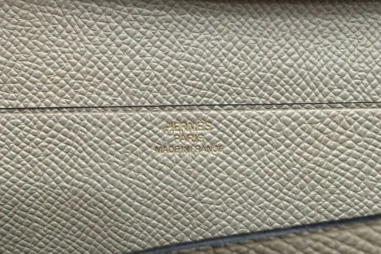 Ví Hermes Bearn Long Wallet Etoupe Epsom GHW Màu Xám