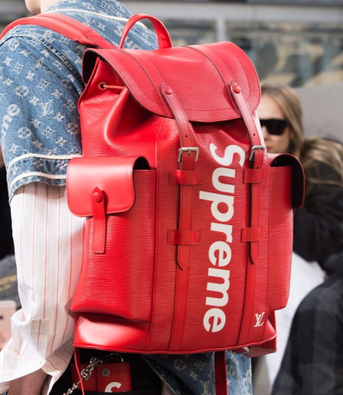 Balo LV Supreme Christopher Epi PM Đỏ 48CM