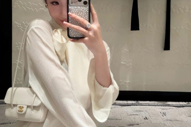Túi CN 26P Preppy Coco Clutch Shoulder Bag White Caviar GHW Màu Trắng