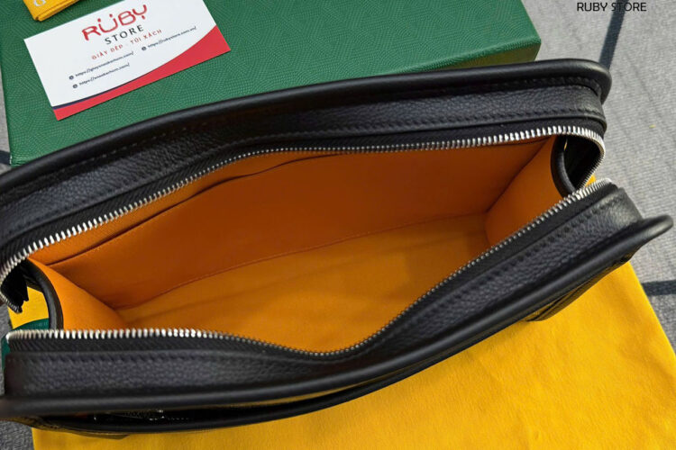 Túi Goyard Jouvence Toiletry Clutch Bag MM Black Đen Best Sale