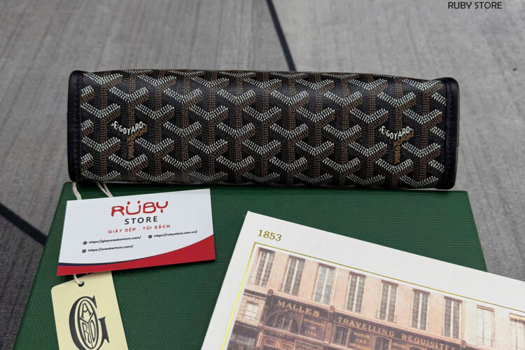 Túi Goyard Jouvence Toiletry Clutch Bag MM Black Đen Best Sale