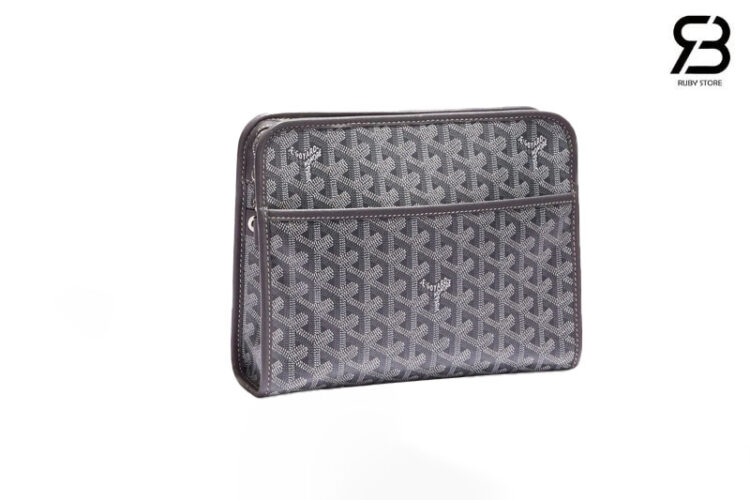 Túi Goyard Jouvence Toiletry Clutch Bag MM Grey Xám Best Quality