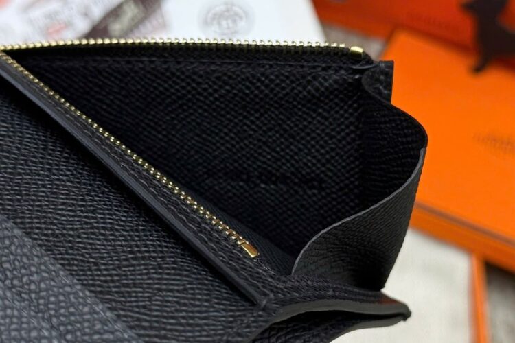 Ví Hermes Bearn Compact Black Noir Madame Calfskin GHW Đen Khóa Vàng Best Pháp