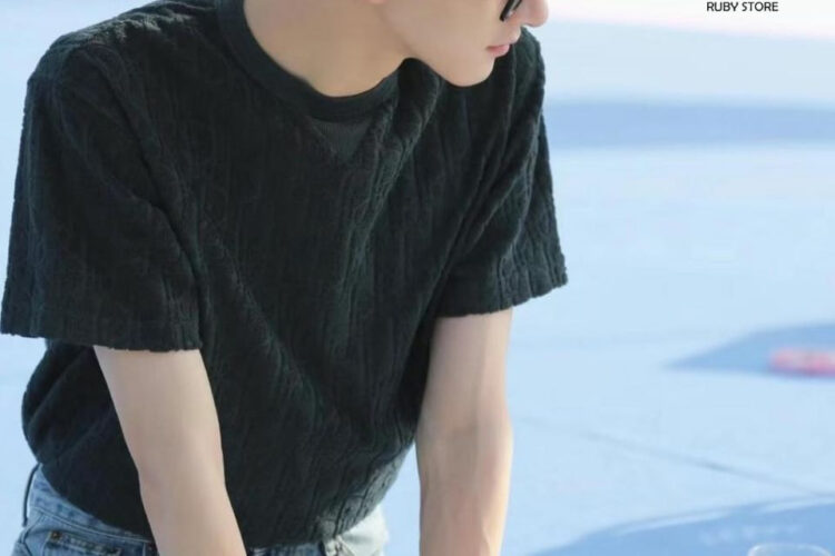 Áo Dior Oblique T-Shirt Navy Blue Cotton Terry Xanh Đen