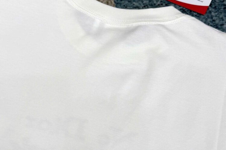 Áo Dior T-Shirt with Embroidery White "No Dior No Dietrich" Trắng Kem