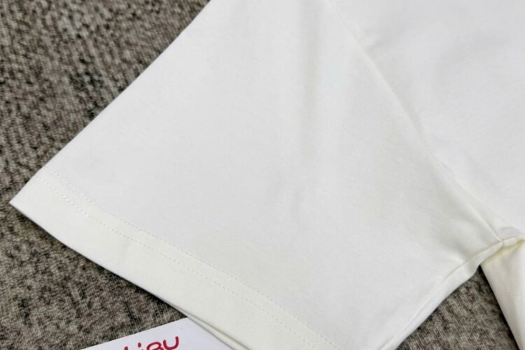 Áo Dior T-Shirt with Embroidery White "No Dior No Dietrich" Trắng Kem