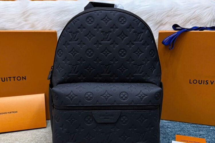 Ba Lô LV Discovery Backpack Black Monogram Shadow đen