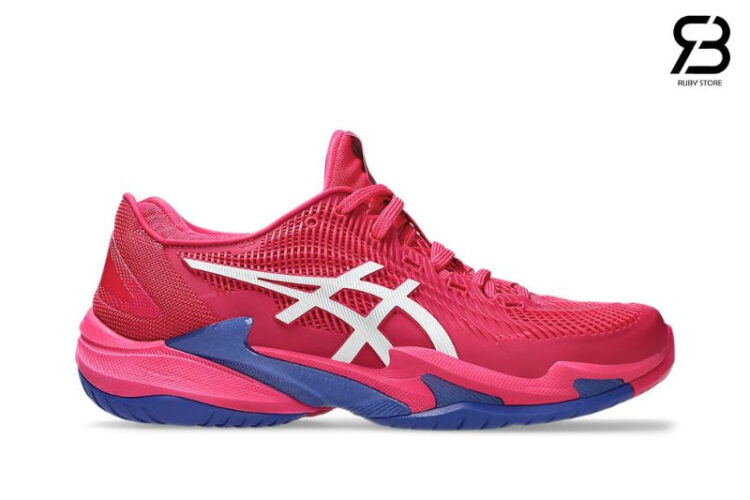 Giày Asics Court FF 3 Bright Rose White Màu Hồng Xanh Dương