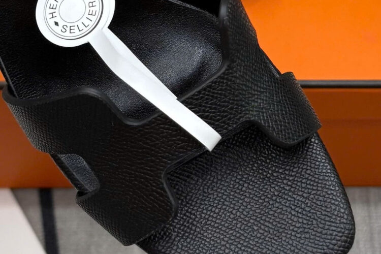 Giày Cao Gót Hermes Eternite 80 Sandal Black Màu Đen