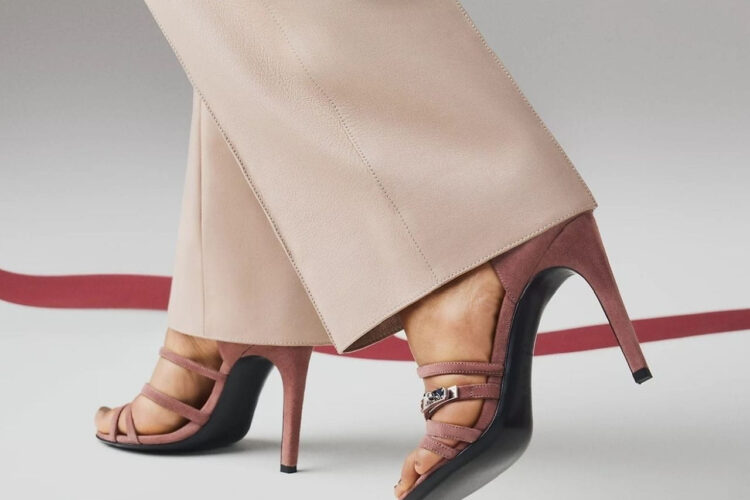 Giày Cao Gót Hermes Lipstick 105 Sandal Rose Antique Màu Hồng