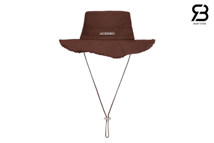 Mũ Jacquemus Le Bob Artichaut Bucket Hat Brown 58CM Màu Nâu