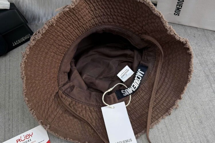 Mũ Jacquemus Le Bob Artichaut Bucket Hat Brown 58CM Màu Nâu