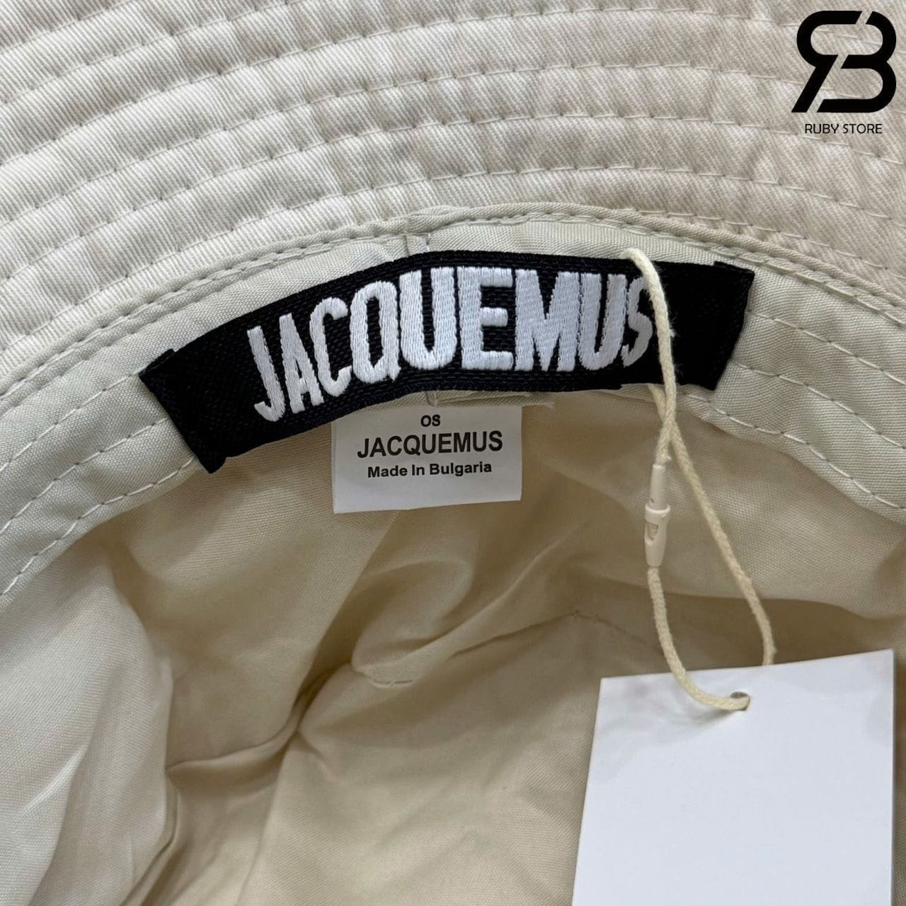 Mũ Jacquemus Le Bob Artichaut Bucket Hat Off White 58CM Trắng kem