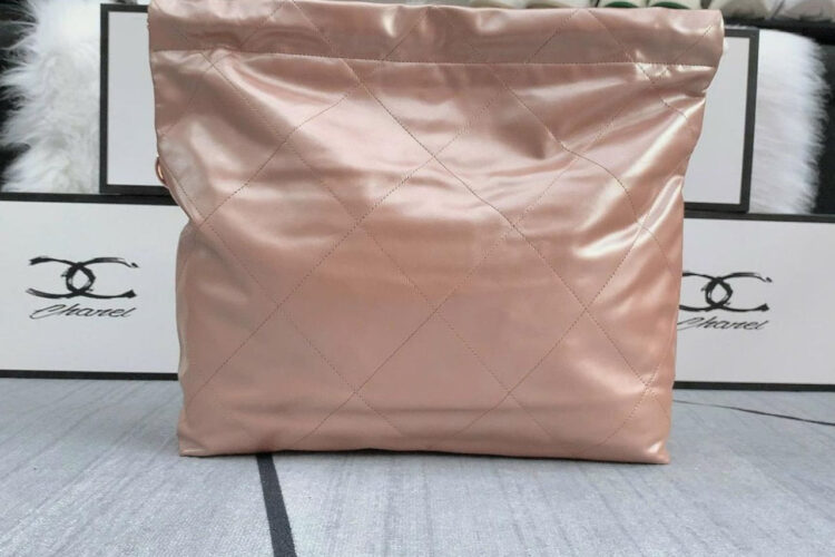 Túi CN 22 Shopping Bag Medium Metallic Pink Size 39 Hồng
