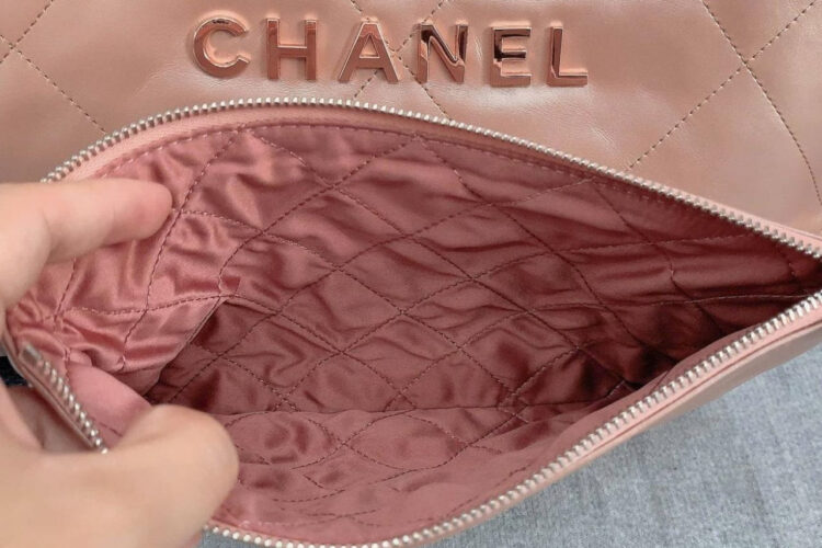 Túi CN 22 Shopping Bag Medium Metallic Pink Size 39 Hồng