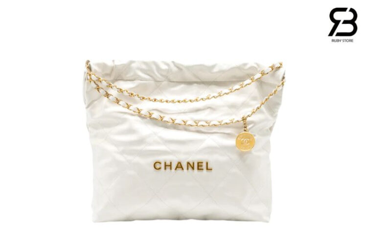 Túi CN 22 Shopping Bag Medium White Size 39 Trắng