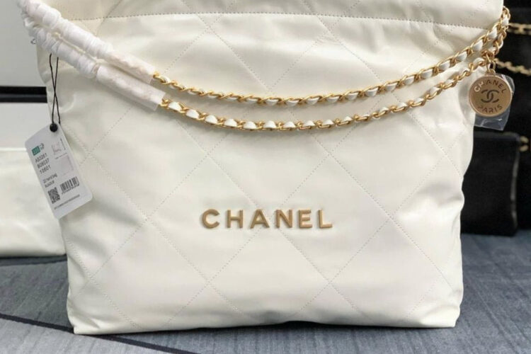 Túi CN 22 Shopping Bag Medium White Size 39 Trắng