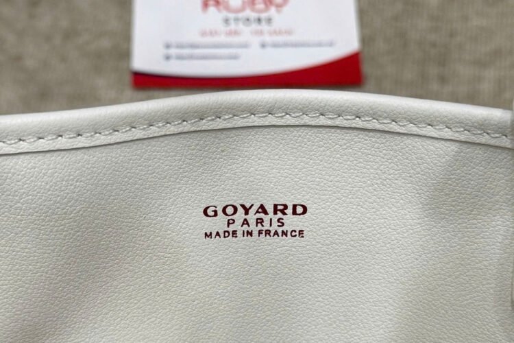 Túi Goyard Anjou Mini Reversible Bag Goyardine and Leather White Silver