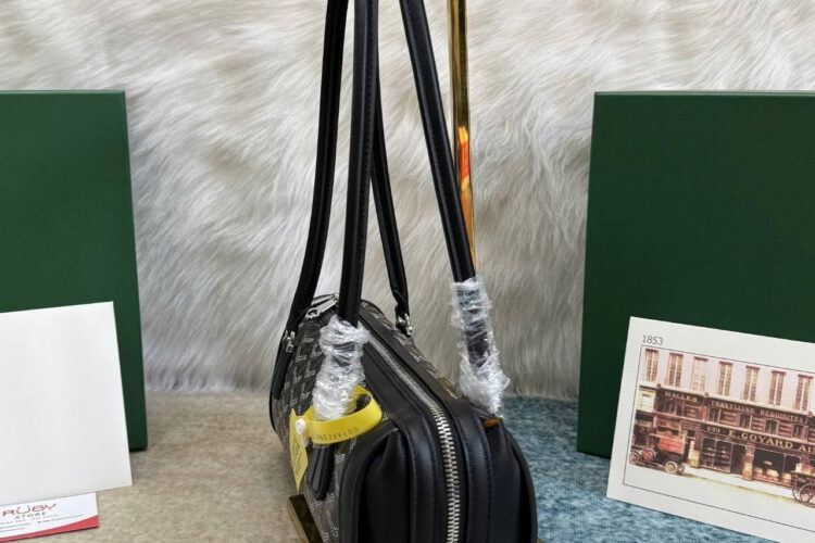 Túi Goyard Bonbonnière Bag Black Goyardine Canvas Màu đen