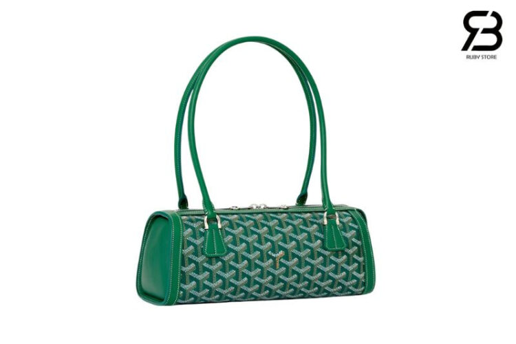 Túi Goyard Bonbonnière Bag Green Goyardine Canvas Xanh Lá