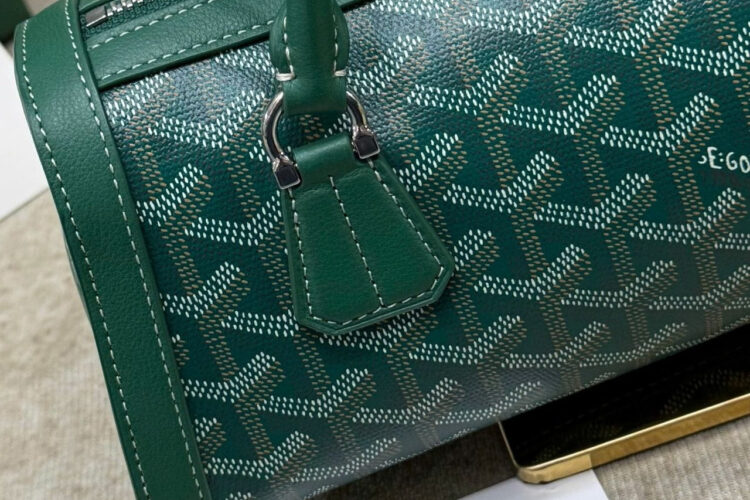 Túi Goyard Bonbonnière Bag Green Goyardine Canvas Xanh Lá