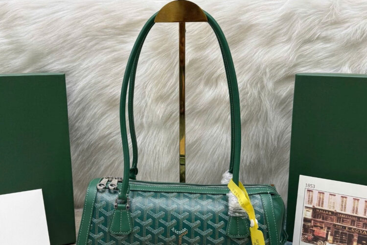 Túi Goyard Bonbonnière Bag Green Goyardine Canvas Xanh Lá