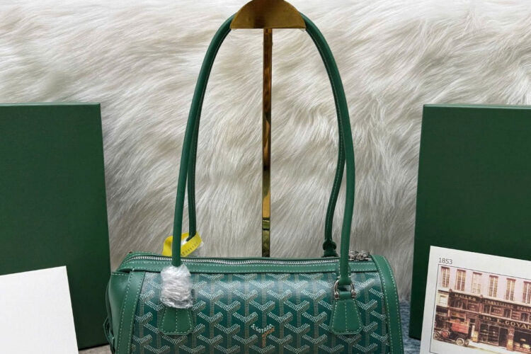 Túi Goyard Bonbonnière Bag Green Goyardine Canvas Xanh Lá