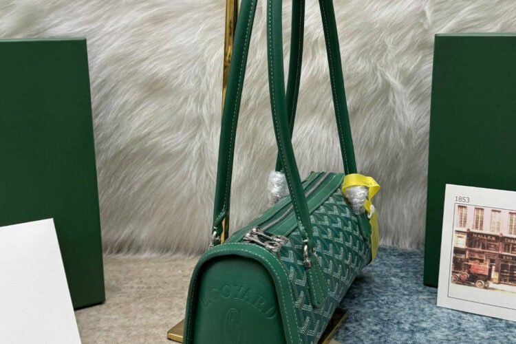 Túi Goyard Bonbonnière Bag Green Goyardine Canvas Xanh Lá