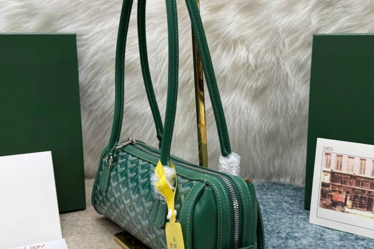 Túi Goyard Bonbonnière Bag Green Goyardine Canvas Xanh Lá
