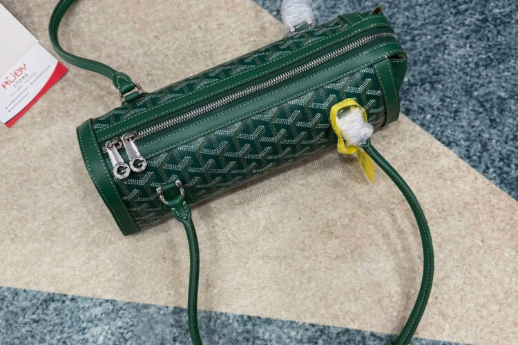 Túi Goyard Bonbonnière Bag Green Goyardine Canvas Xanh Lá