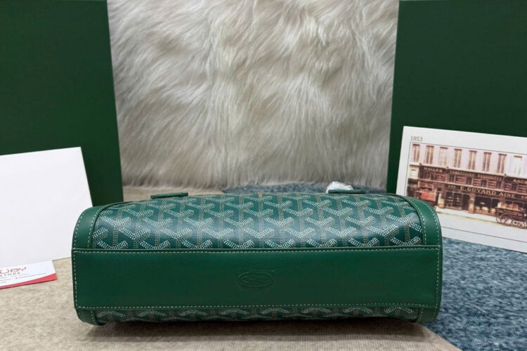 Túi Goyard Bonbonnière Bag Green Goyardine Canvas Xanh Lá
