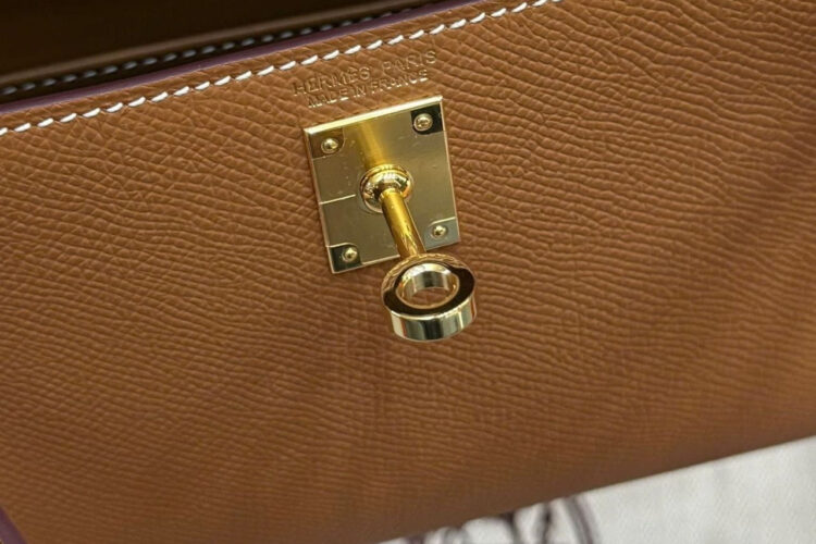 Túi Hermes Mini Kelly II 20 Gold Epsom GHW Nâu Best Pháp