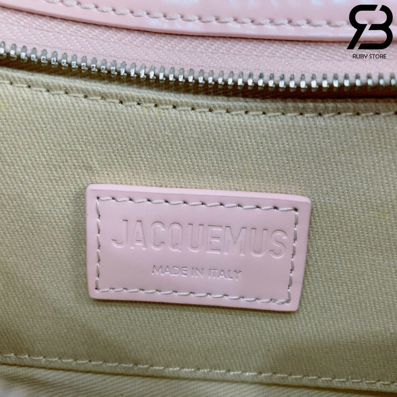 Túi Jacquemus Le Bisou Ceinture Leather Shoulder Bag Màu Hồng 28CM
