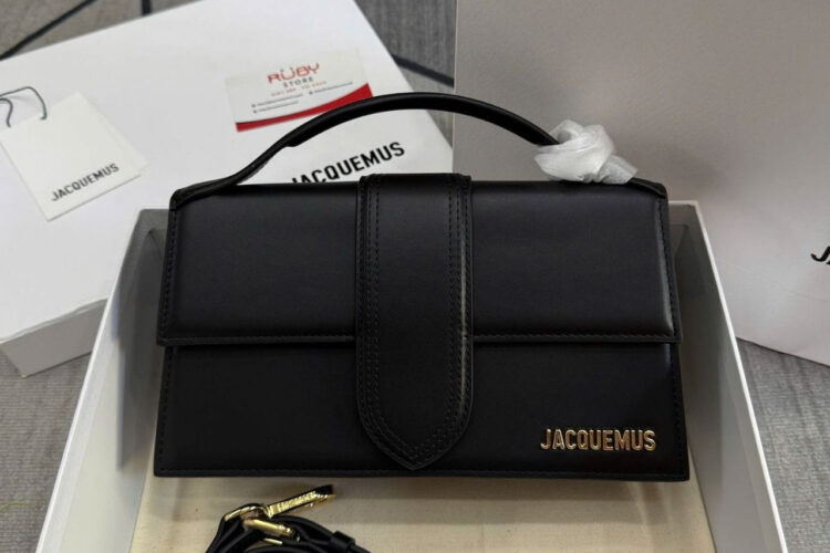Túi Jacquemus Le Grand Bambino Black GHW S23 Đen