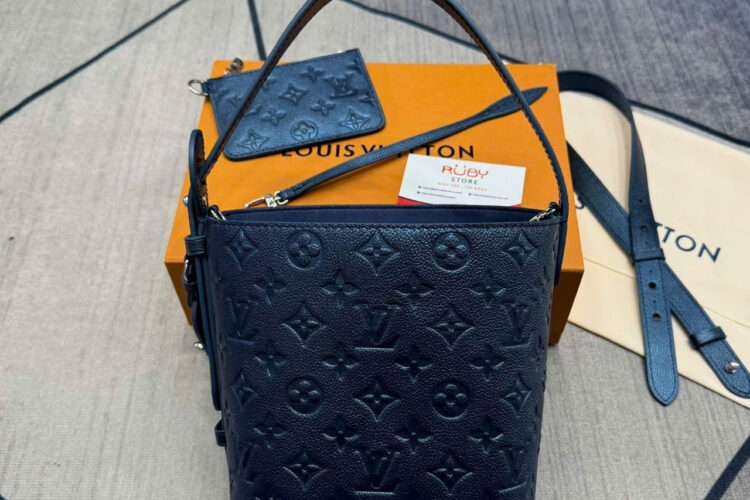 Túi LV All In BB Monogram Empreinte Shimmery Ink M26430 Xanh đen