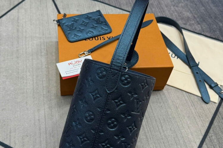 Túi LV All In BB Monogram Empreinte Shimmery Ink M26430 Xanh đen