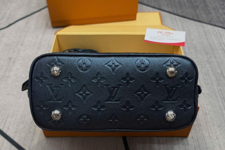 Túi LV Alma BB Monogram Empreinte Shimmery Ink M26686 Xanh đen