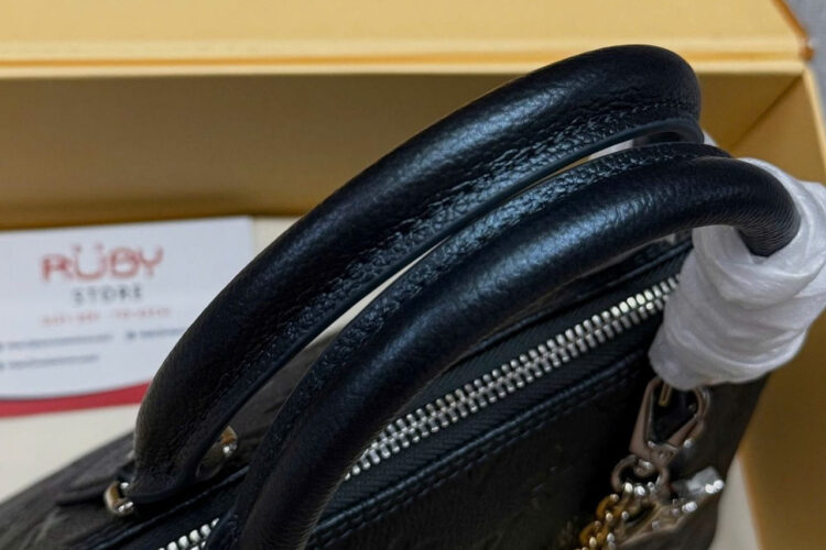 Túi LV Alma BB Monogram Empreinte Shimmery Ink M26686 Xanh đen