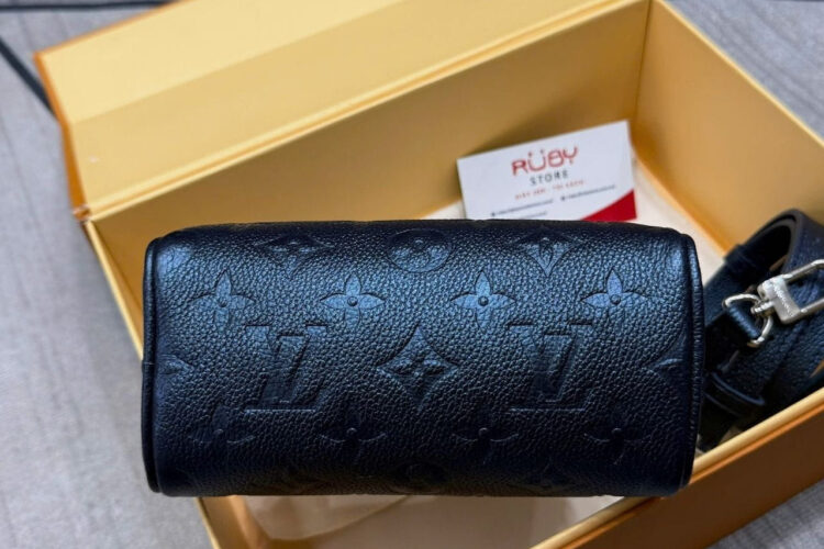 Túi LV Nano Speedy Monogram Empreinte Shimmery Ink M26510 Xanh đen