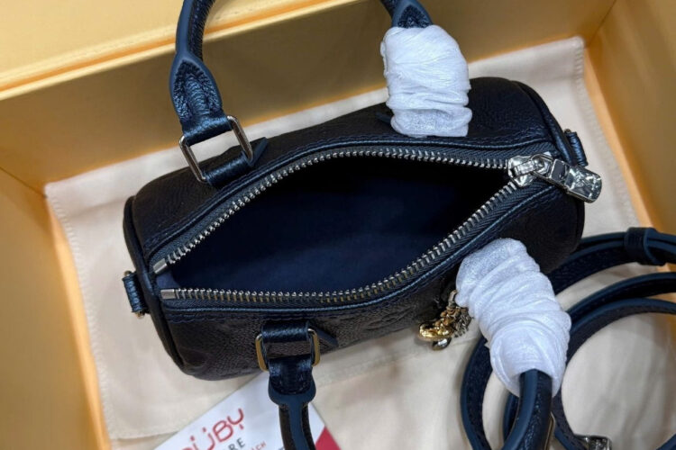 Túi LV Nano Speedy Monogram Empreinte Shimmery Ink M26510 Xanh đen