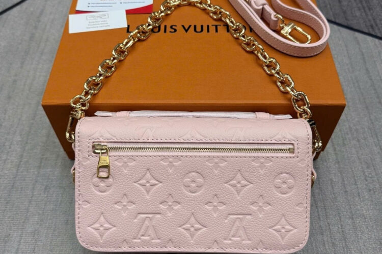 Túi LV Pochette Métis East West Monogram Empreinte Pink M47045 Hồng