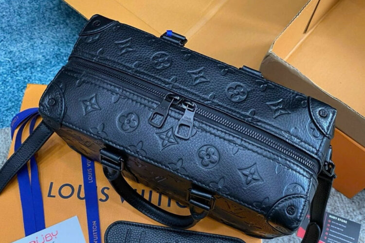 Túi LV Speedy Soft Trunk Zoom With Friend Black Taurillon Đen