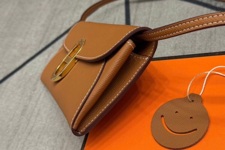 Ví Dài Hermes Maillon To Go Wallet Brown Gold Epsom GHW Nâu