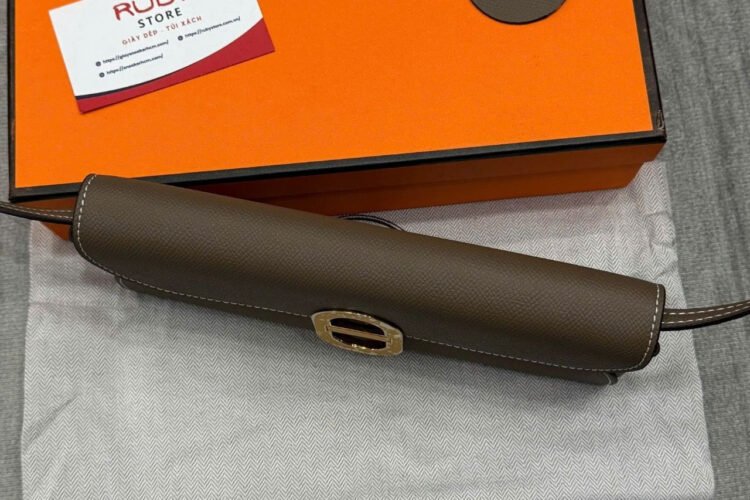 Ví Dài Hermes Maillon To Go Wallet Etoupe Epsom GHW Xám