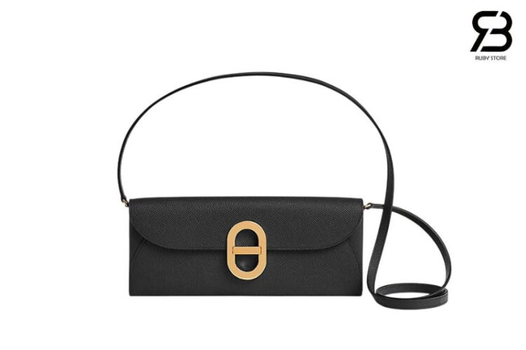 Ví Dài Hermes Maillon To Go Wallet Noir Black Epsom GHW Đen