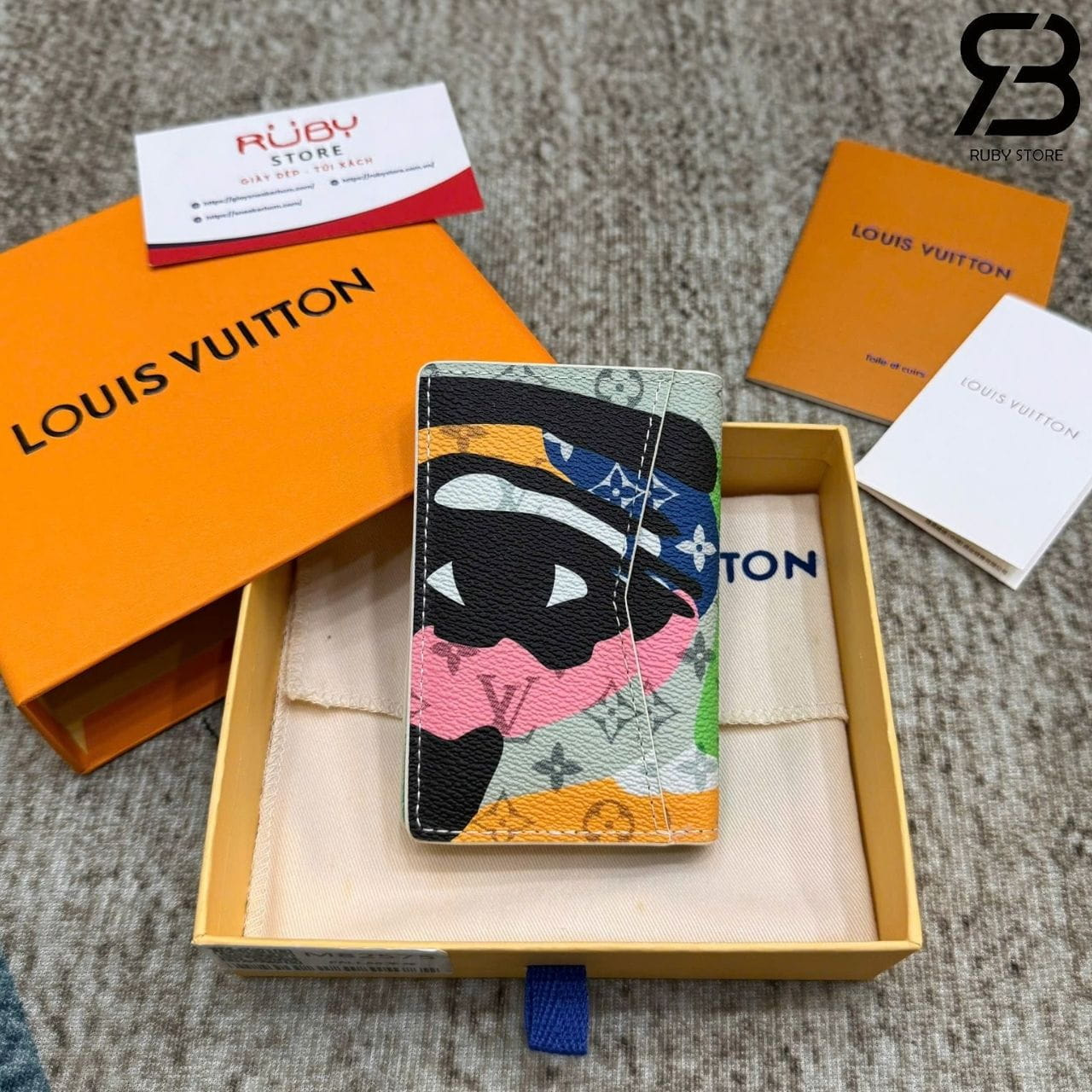 Ví LV Pocket Organizer KidSuper Face Monogram