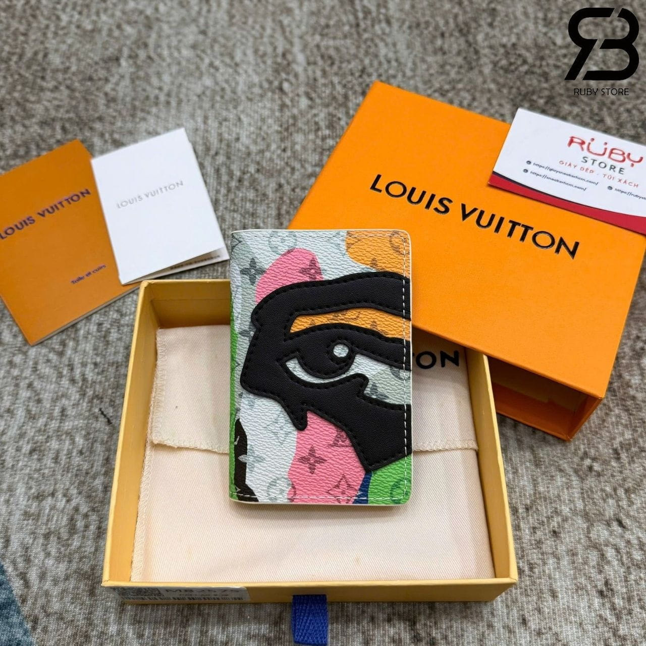 Ví LV Pocket Organizer KidSuper Face Monogram